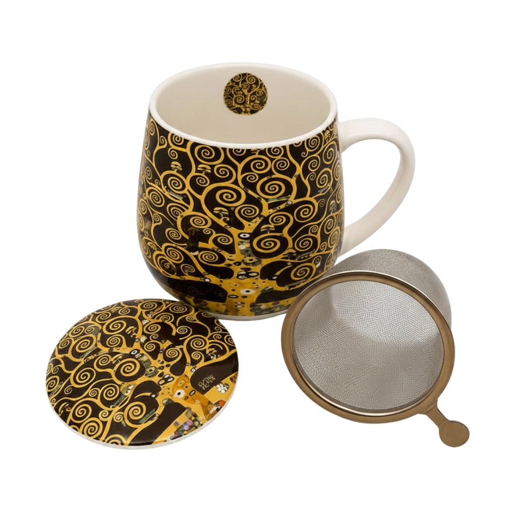 Taza Arbol porcelana 0,40 l. filtro y tapa