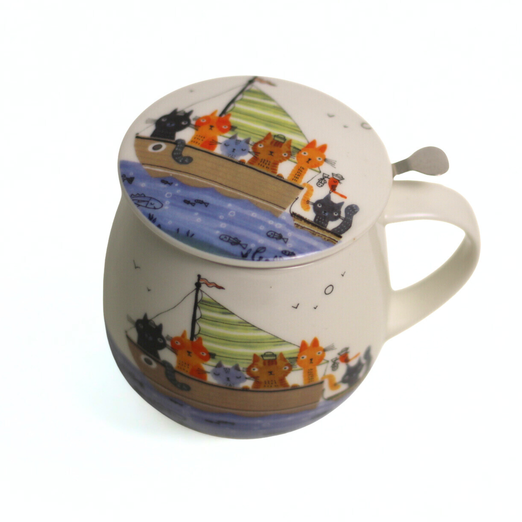 Taza crew, porcelana 0,40 l. filtro y tapa