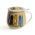 Taza party, porcelana 0,40 l. filtro y tapa