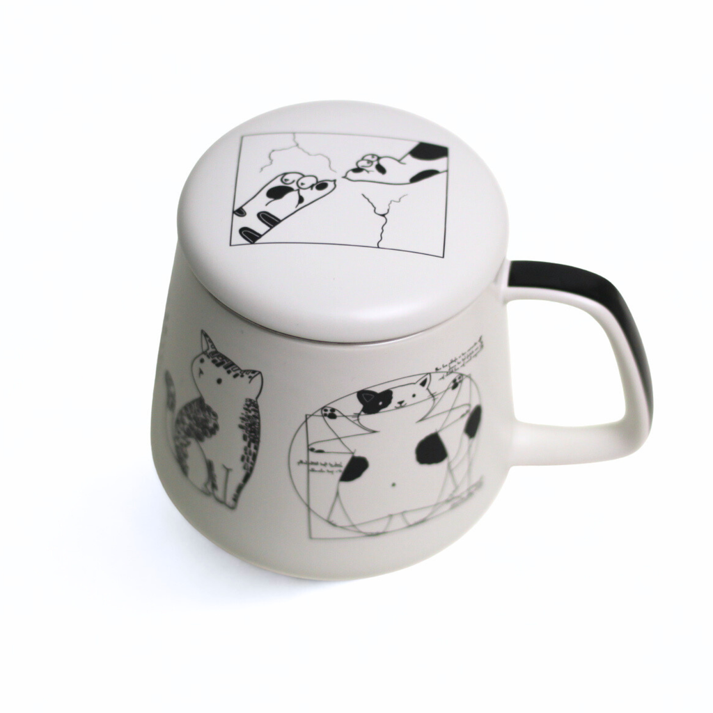 Taza artist, porcelana 0,40 l. filtro y tapa