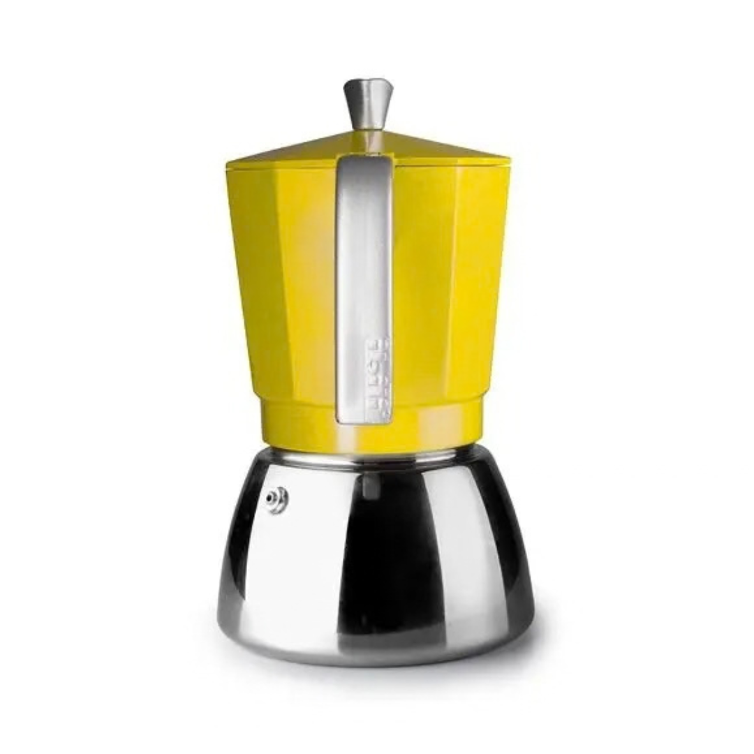 CAFETERA ELBA 3 TAZAS AMARILLO