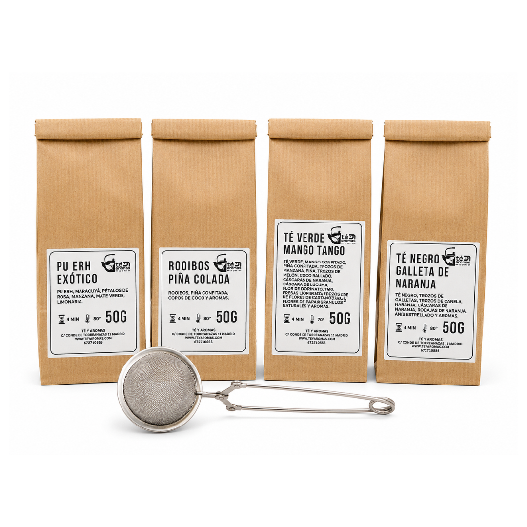 Pack de 4 Tés + Filtro