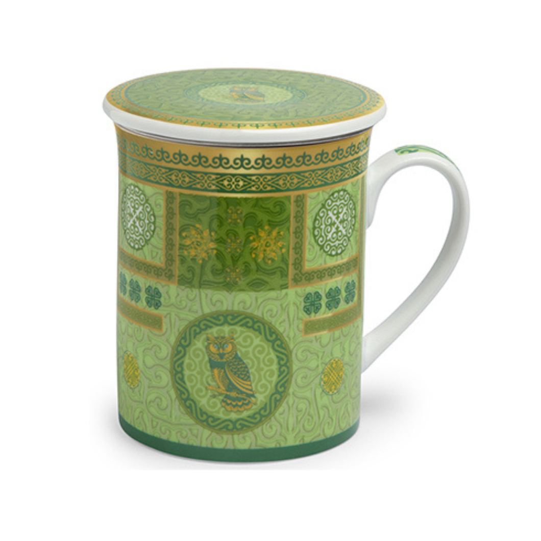 Taza Green, porcelana 300 ml. filtro y tapa