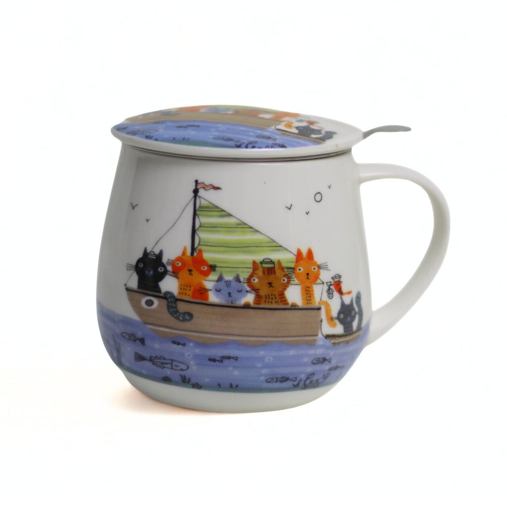 Taza crew, porcelana 0,40 l. filtro y tapa