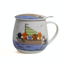 Cargar imagen en el visor de la galería, Taza crew, porcelana 0,40 l. filtro y tapa
